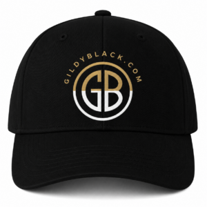 Gildy Black Cap With Text | Official Merch